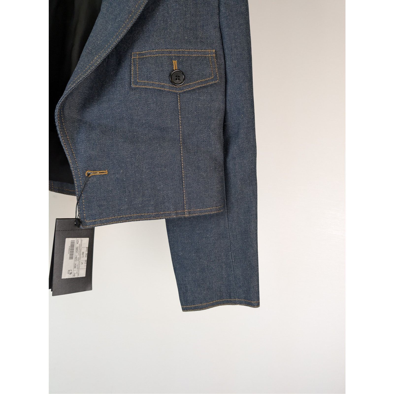 Saint Laurent Paris o1rshd1 Veste Jean Tailleur tailored denim jacket Deep Blue Size M / US 6-8 / IT 42-44 - 4 Thumbnail