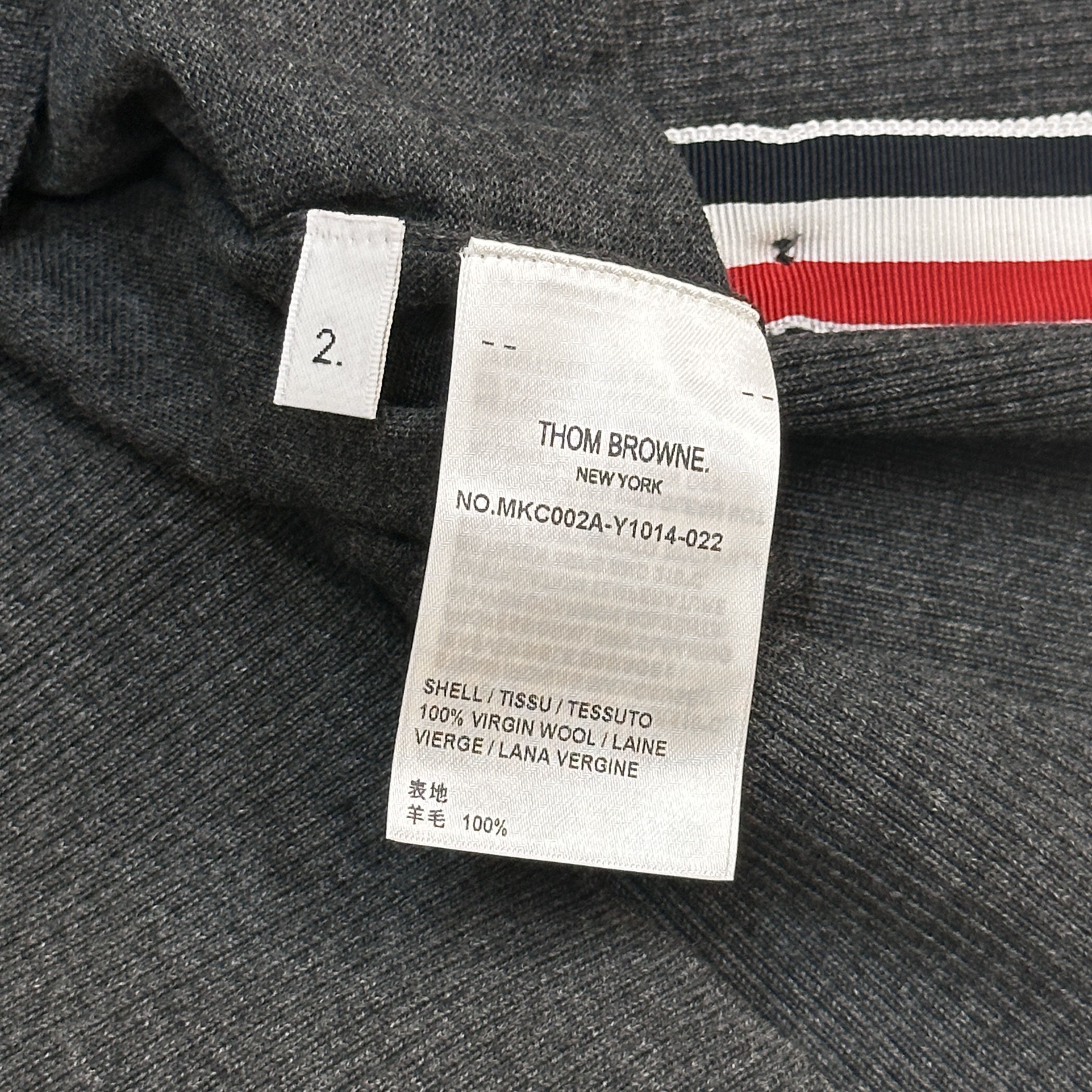 Thom Browne CLASSIC V-NECK CARDIGAN IN FINE MERINO WOOL Size US M / EU 48-50 / 2 - 8 Thumbnail