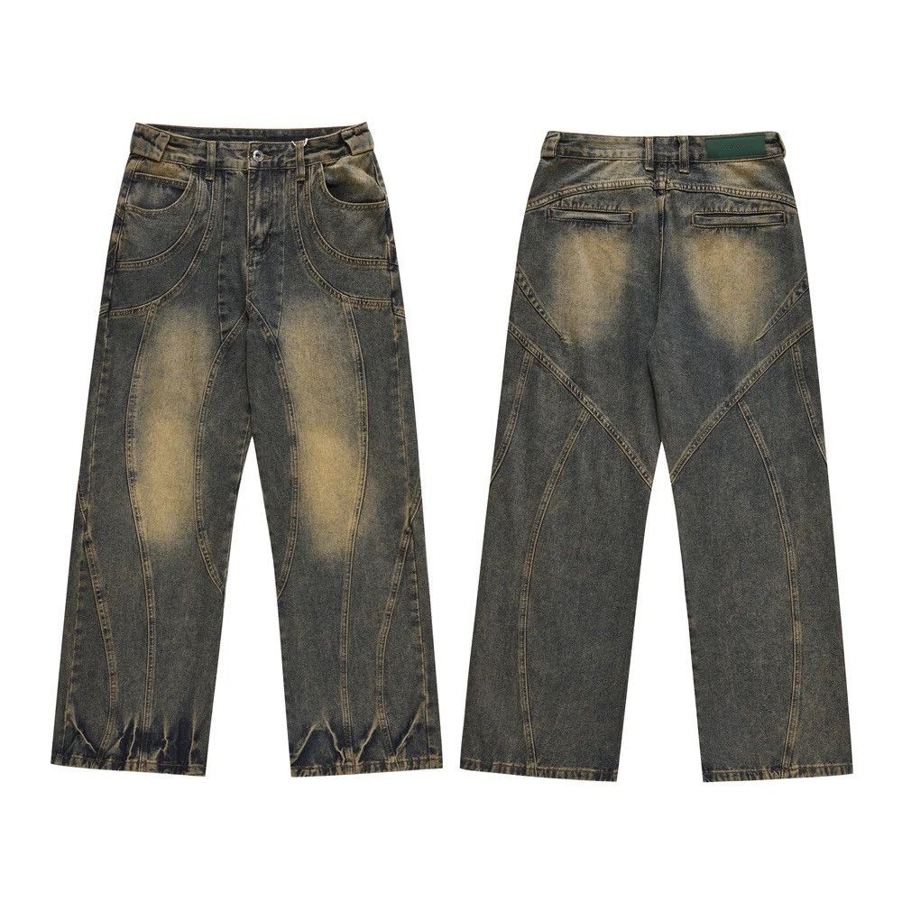 Japanese Brand × Vintage Y2k flared baggy jeans trousers vintage Size US 34 / EU 50 - 6 Thumbnail