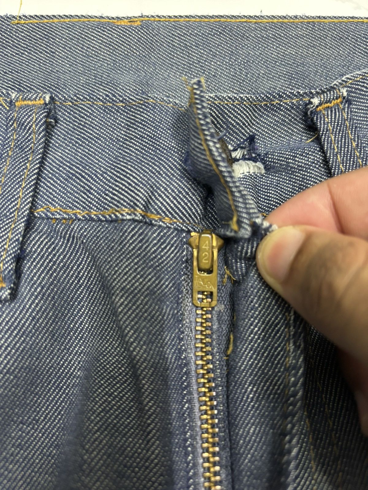 Levi's Vintage Levis Orange Tab Button 8 Flare Bootcut Crop Jeans Size US 28 / EU 44 - 11 Thumbnail