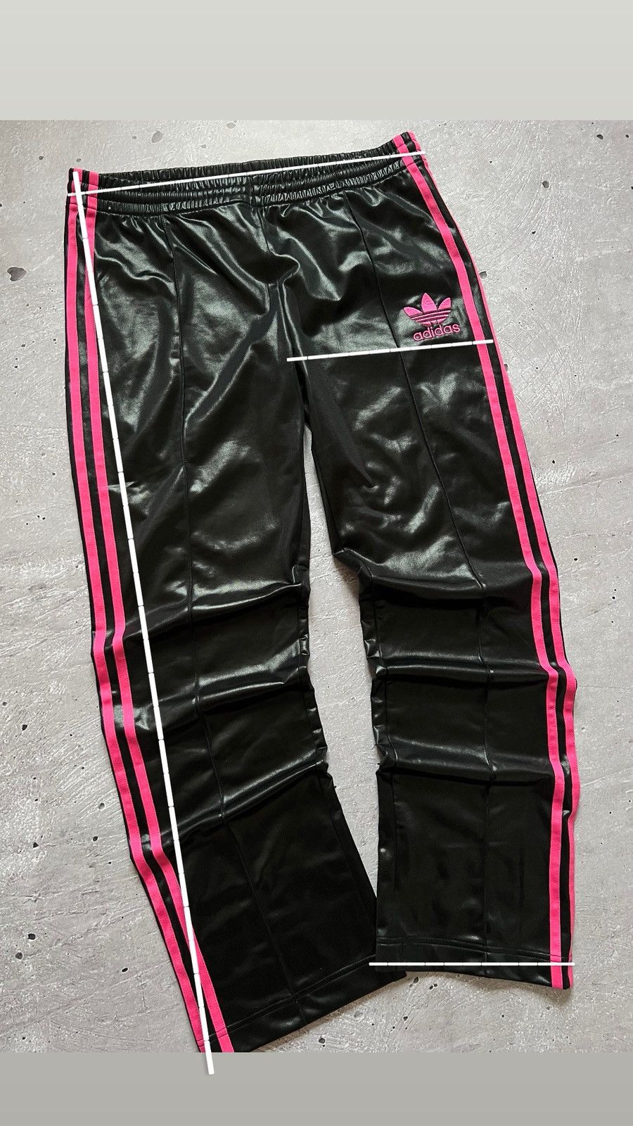 Adidas Adidas Black Pink Shiny Tracksuit Pants Size 38 Women Size 28" / US 6 / IT 42 - 15 Thumbnail