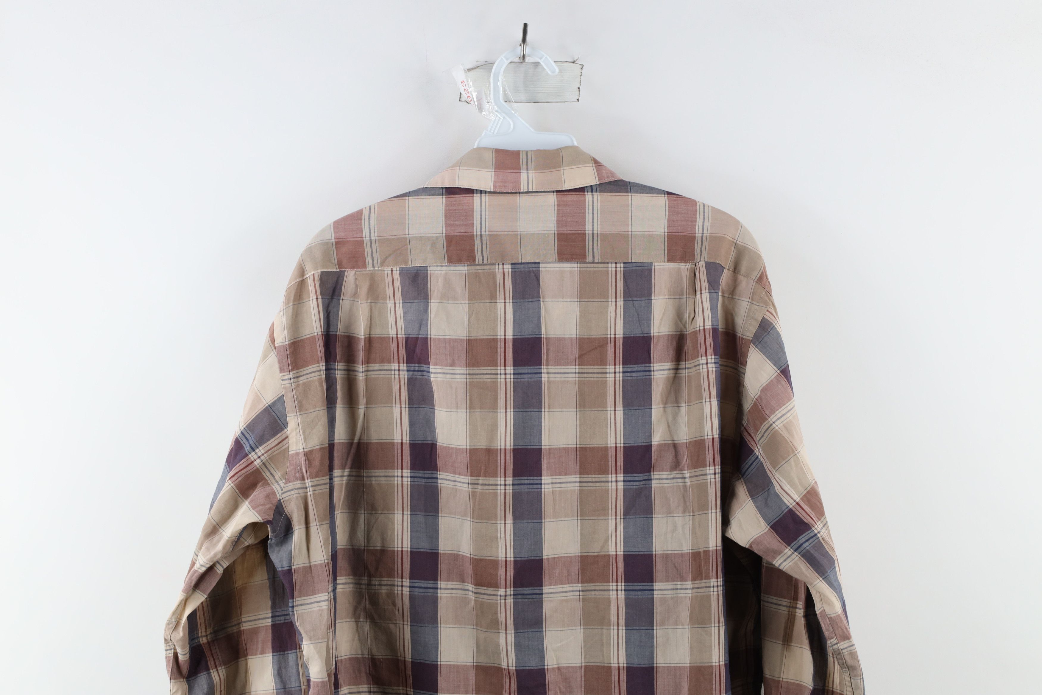 Vintage Vintage 90s Christian Dior Collared Button Shirt Checkered Size US L / EU 52-54 / 3 - 10 Thumbnail