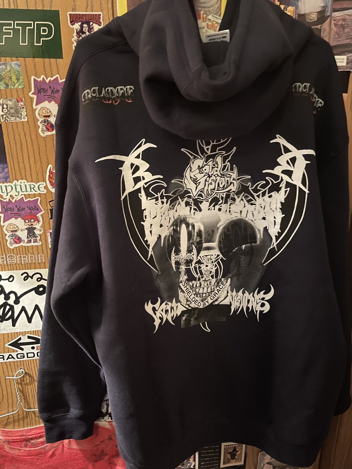 Drain Gang × Sad Boys SEE DESCRIPTION! Bladee, Cold visions Navy Anchor Hoodie Size US XL / EU 56 / 4 - 3 Thumbnail