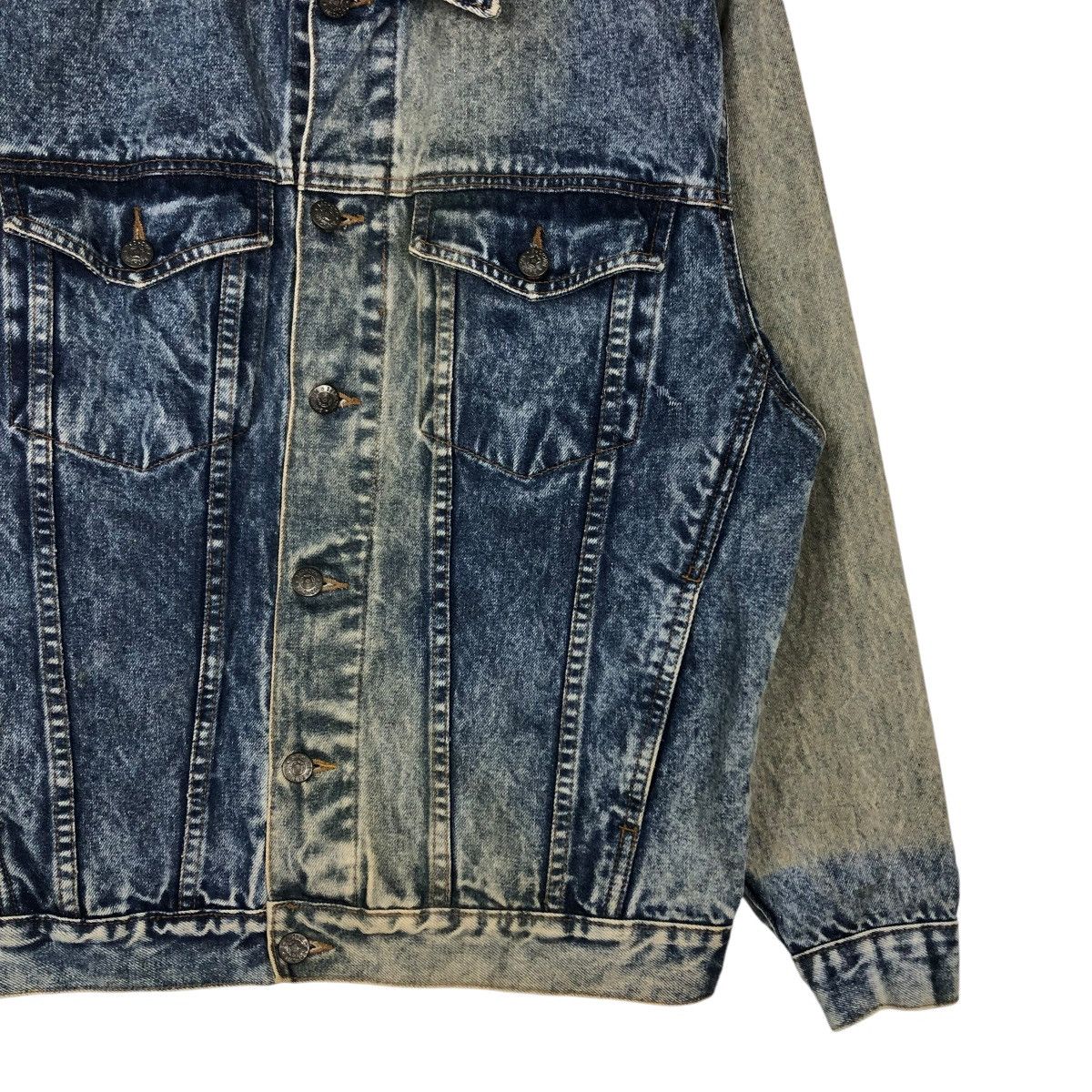 Japanese Brand 🔥VINTAGE RUSTY TRUCKER DENIM JACKET MAC HOPE ISSEY MIYAKE Size US M / EU 48-50 / 2 - 7 Thumbnail