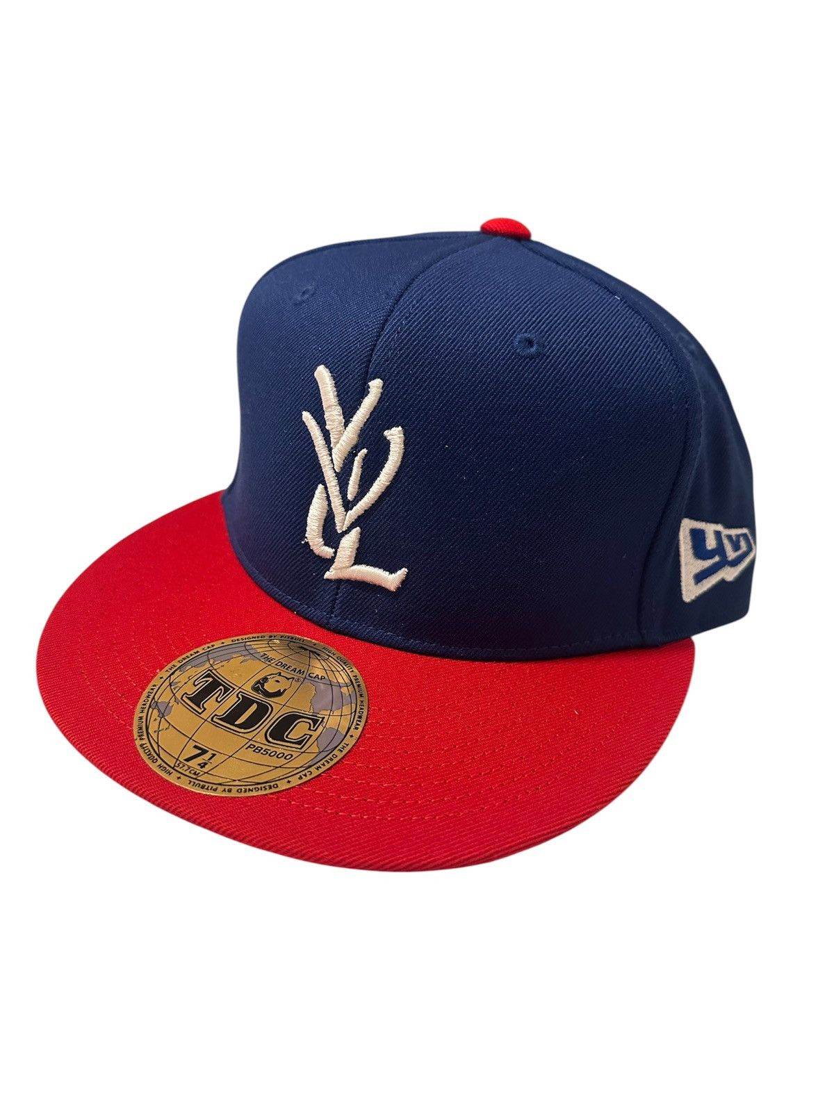 YVL 'BLUE ON RED BRIM' Fitted Hat