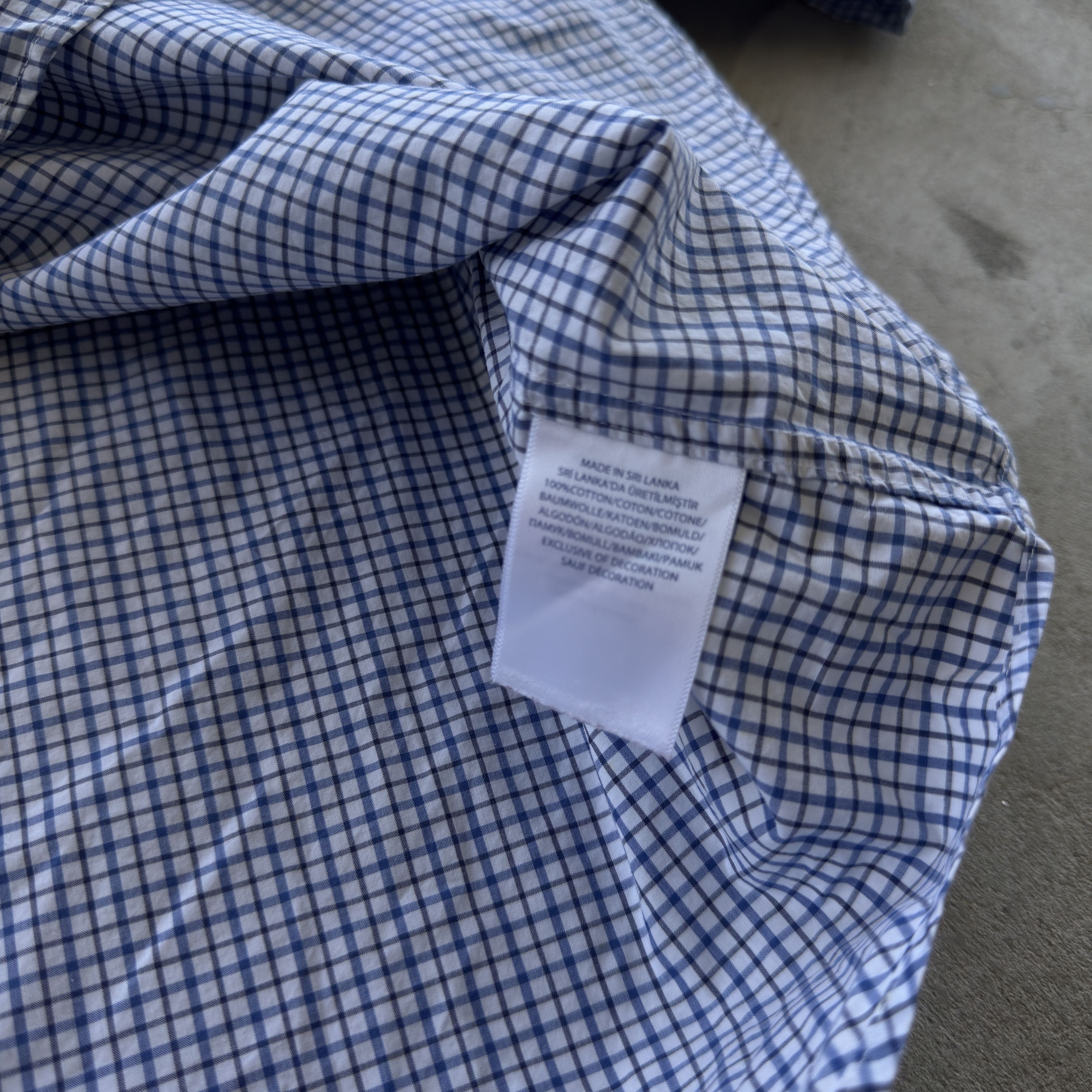 Polo Ralph Lauren Polo Ralph Lauren Gingham Check Shirt Blue White Size M Size US L / EU 52-54 / 3 - 6 Thumbnail