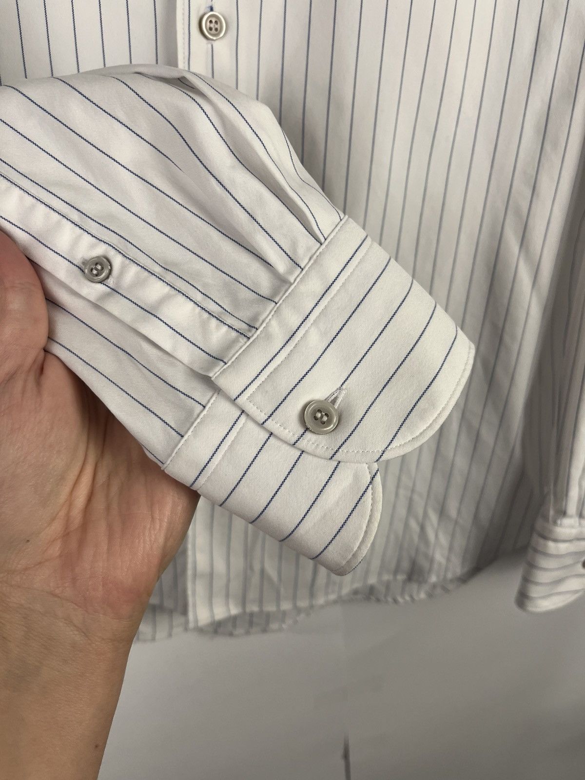 Boggi Boggi Milano Luxury Striped Nylon Long Sleeve Shirt Size US XXL / EU 58 / 5 - 5 Thumbnail