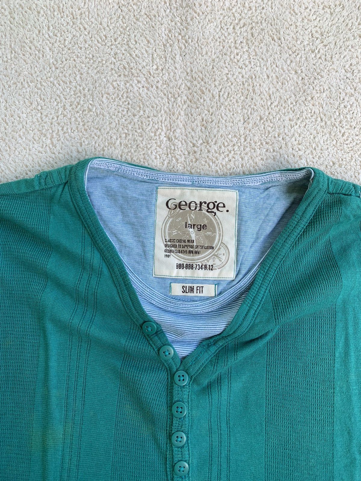 If Six Was Nine × Japanese Brand × Le Grande Bleu (L.G.B.) Japanese George Double layer Long sleeve Size US L / EU 52-54 / 3 - 4 Thumbnail