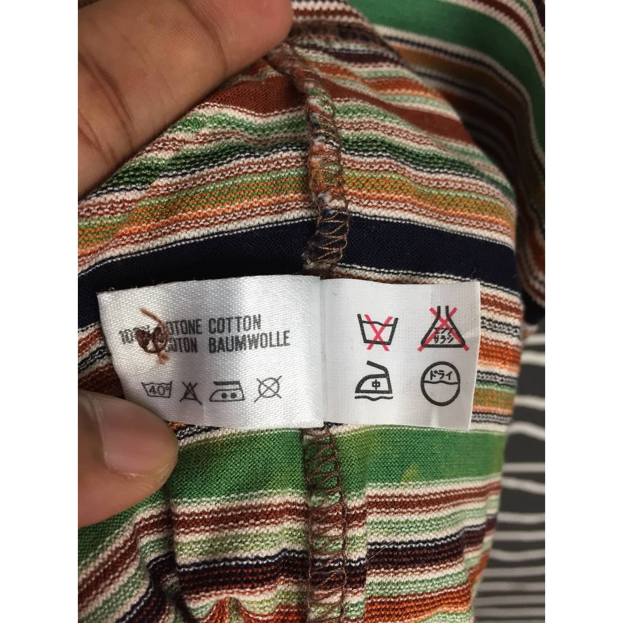 Missoni Vtg Missoni Sport Made In Italy Multicolor Stripe Polo Tee Size US S / EU 44-46 / 1 - 20 Thumbnail