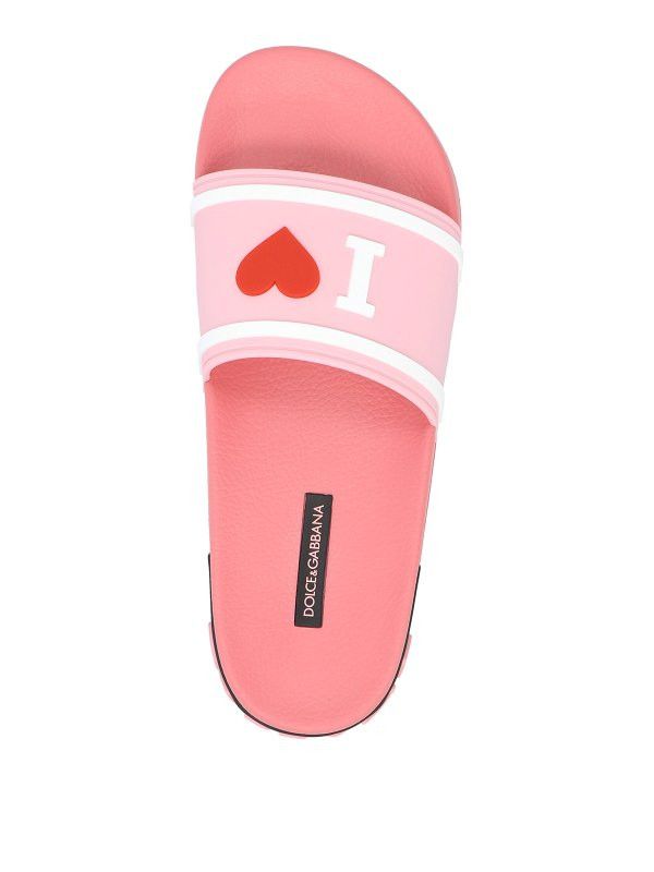 Dolce & Gabbana o1y0925 Slippers in Pink/White Size US 5.5 / IT 35.5 - 3 Thumbnail