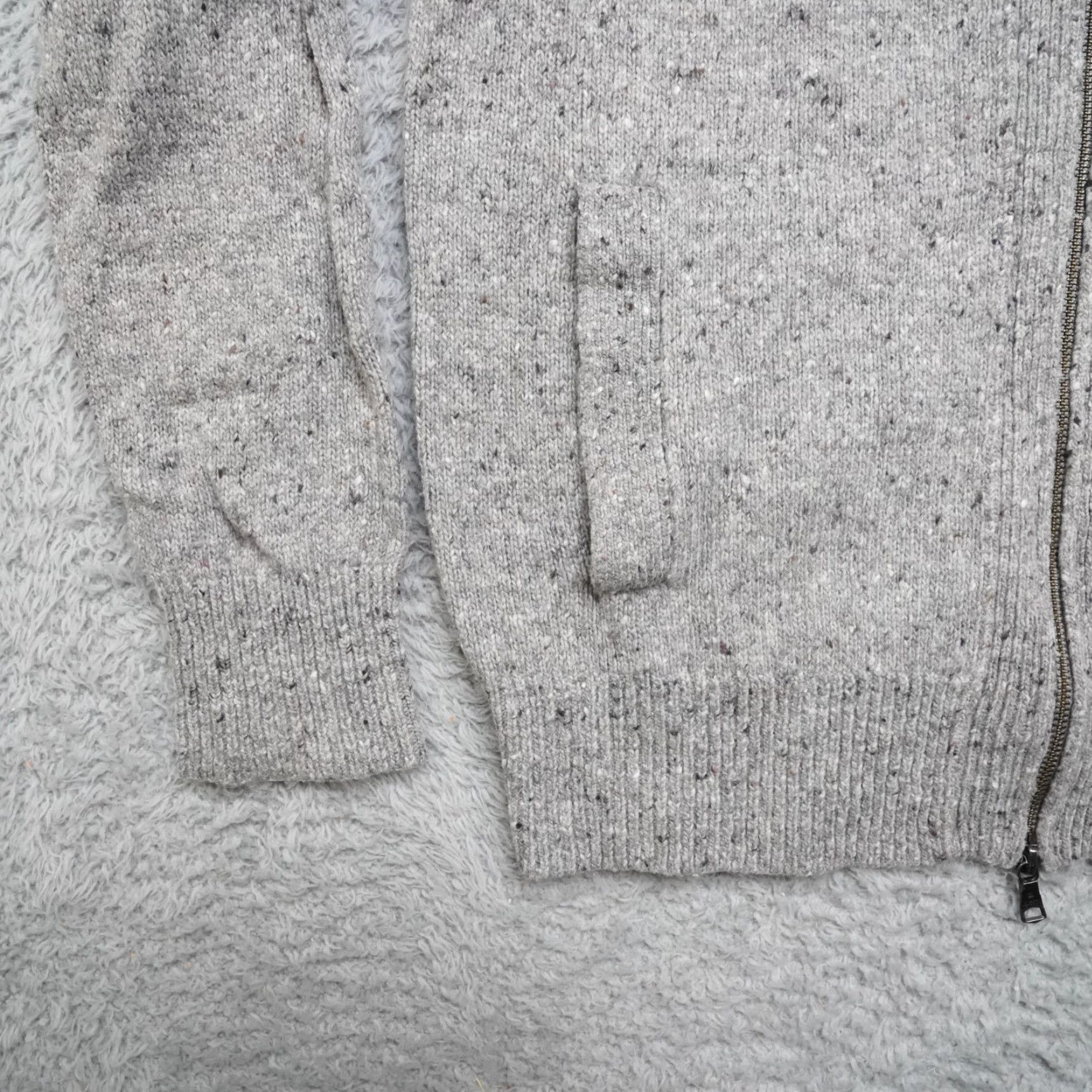 Banana Republic Banana Republic Jacket Mens M Gray Nordic Print Wool Blend Cardigan Knit Sweater Fall Winter - Mens Size US M / EU 48-50 / 2 - 6 Thumbnail