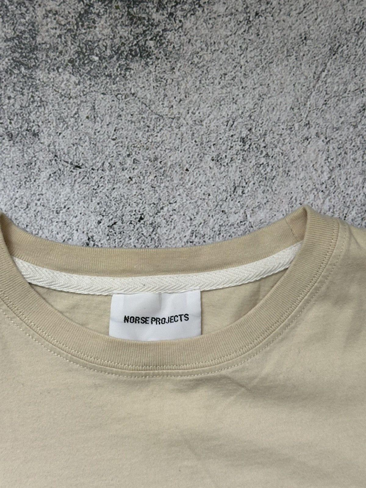 Norse Projects Norse Project Sweater Box Logo Beige Fit Size US M / EU 48-50 / 2 - 6 Thumbnail