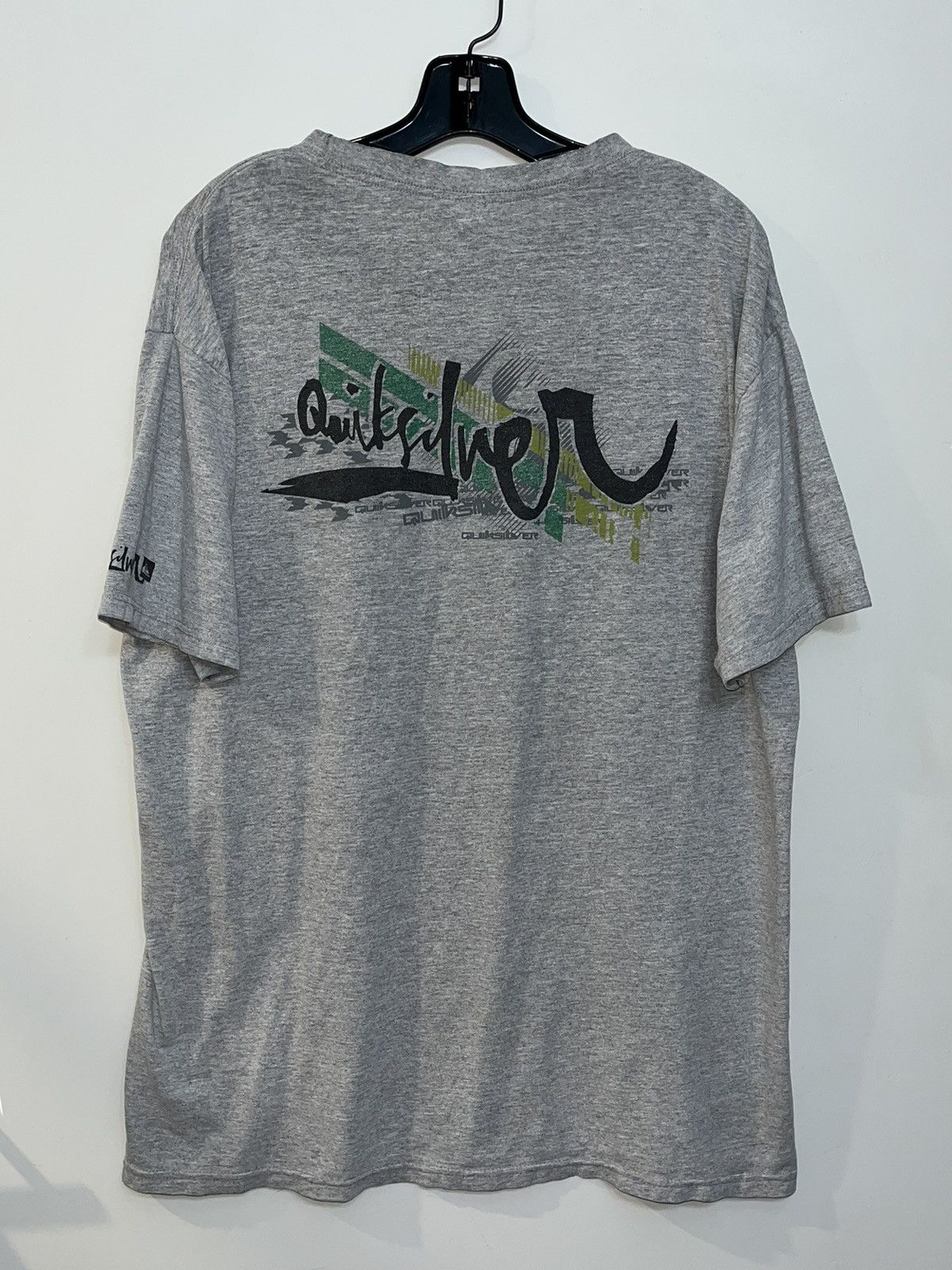 Quiksilver Crazy Vintage Y2K Faded Baggy Skater ERD Quiksilver Surf Tee Size US L / EU 52-54 / 3 - 1 Thumbnail