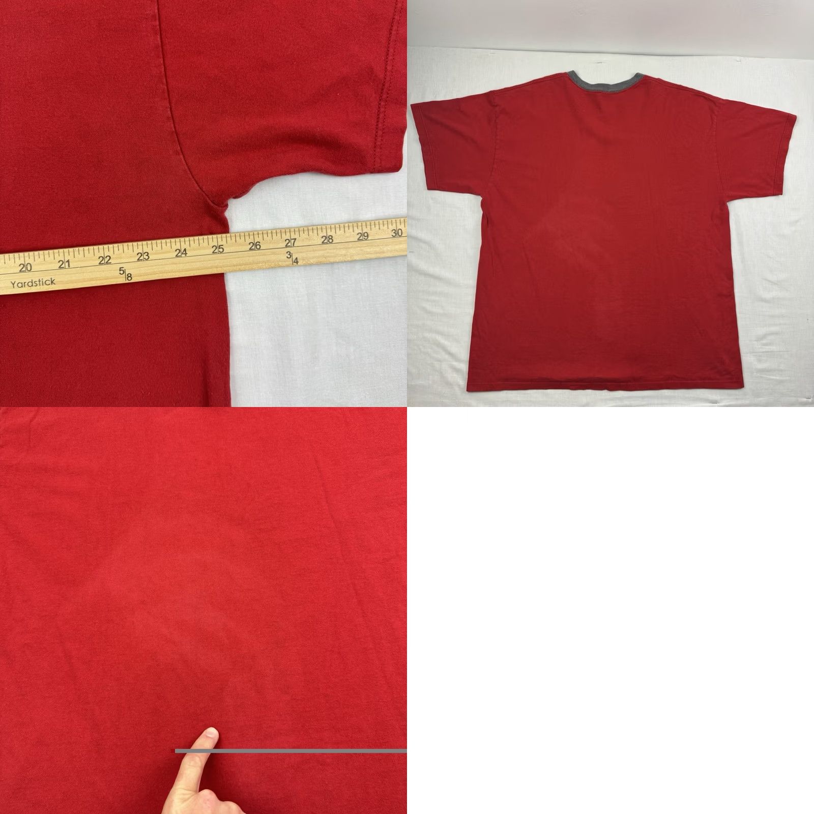 Nike VINTAGE Nike Ringer T Shirt Adult XL Red Cotton USA Hipster 90s Y2K Sports Mens XL Size US XL / EU 56 / 4 - 9 Thumbnail