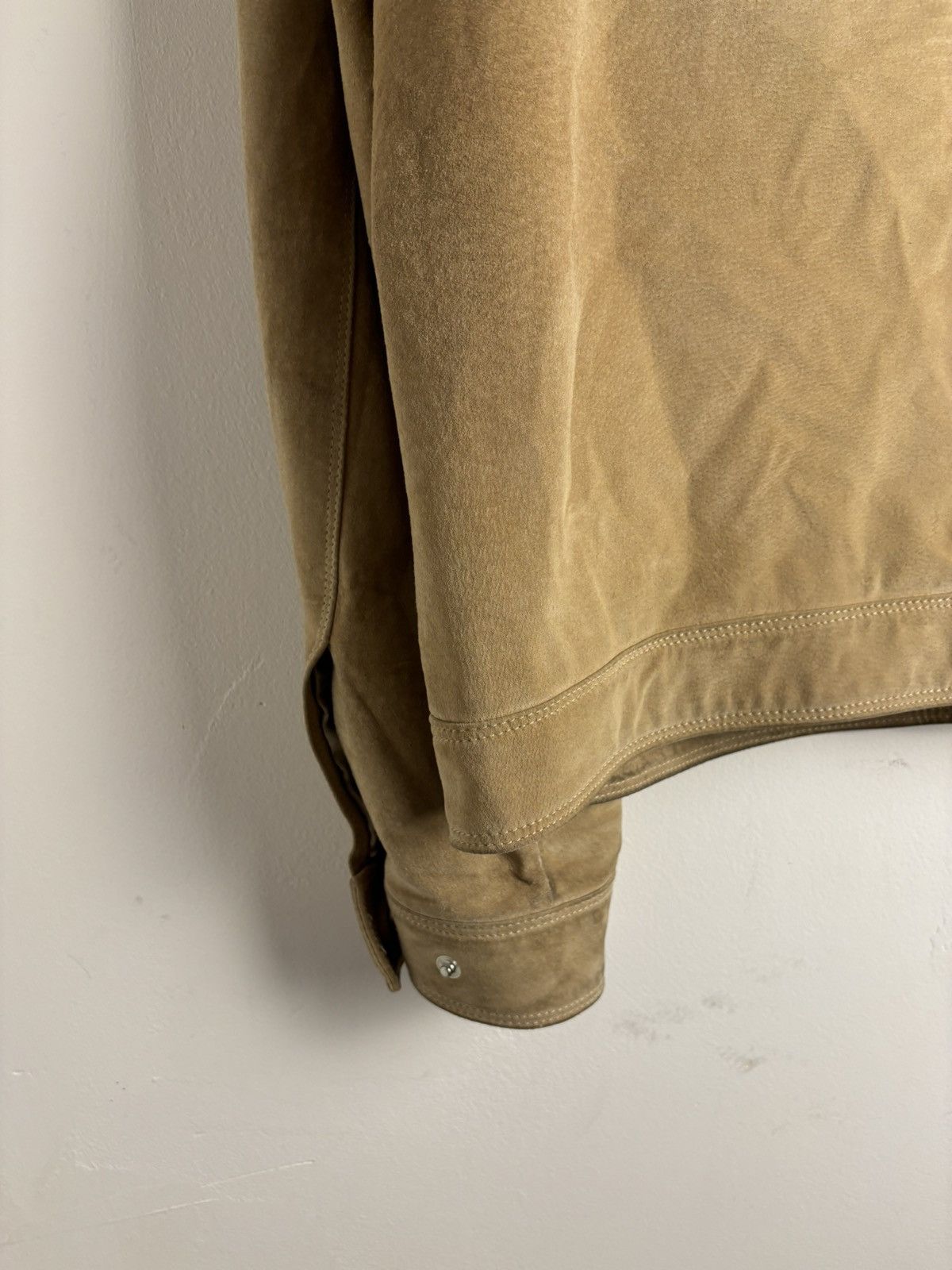 Vintage Vintage Suede Marco Manzini Beigee Zip Jacket Size US L / EU 52-54 / 3 - 15 Thumbnail