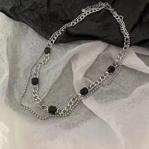 Other Double Layer Cuban Chain Necklace Size ONE SIZE - 4 Thumbnail