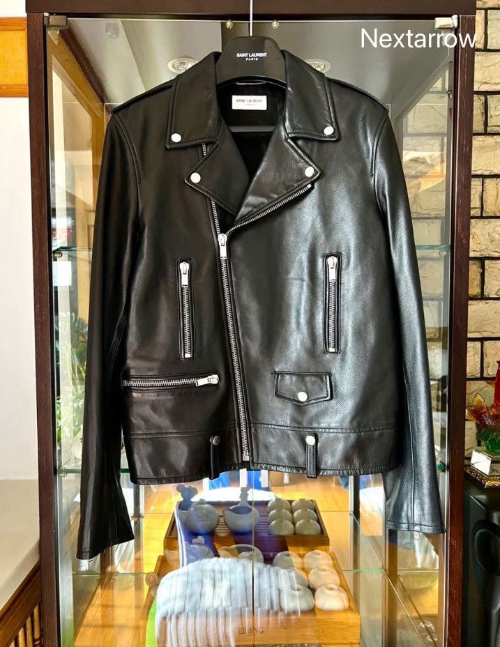 Saint Laurent Paris × Yves Saint Laurent Saint Laurent 19fw motorcycle leather jacket2410-Nextarrow Size US M / EU 48-50 / 2 - 1 Thumbnail