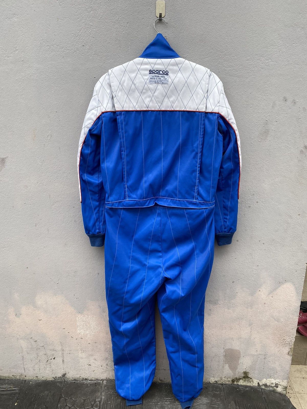 Vintage 🔥RARE🔥 Vintage SPARCO Racing Kart Suit Royal Blue/White Size US 36 / EU 52 - 10 Thumbnail