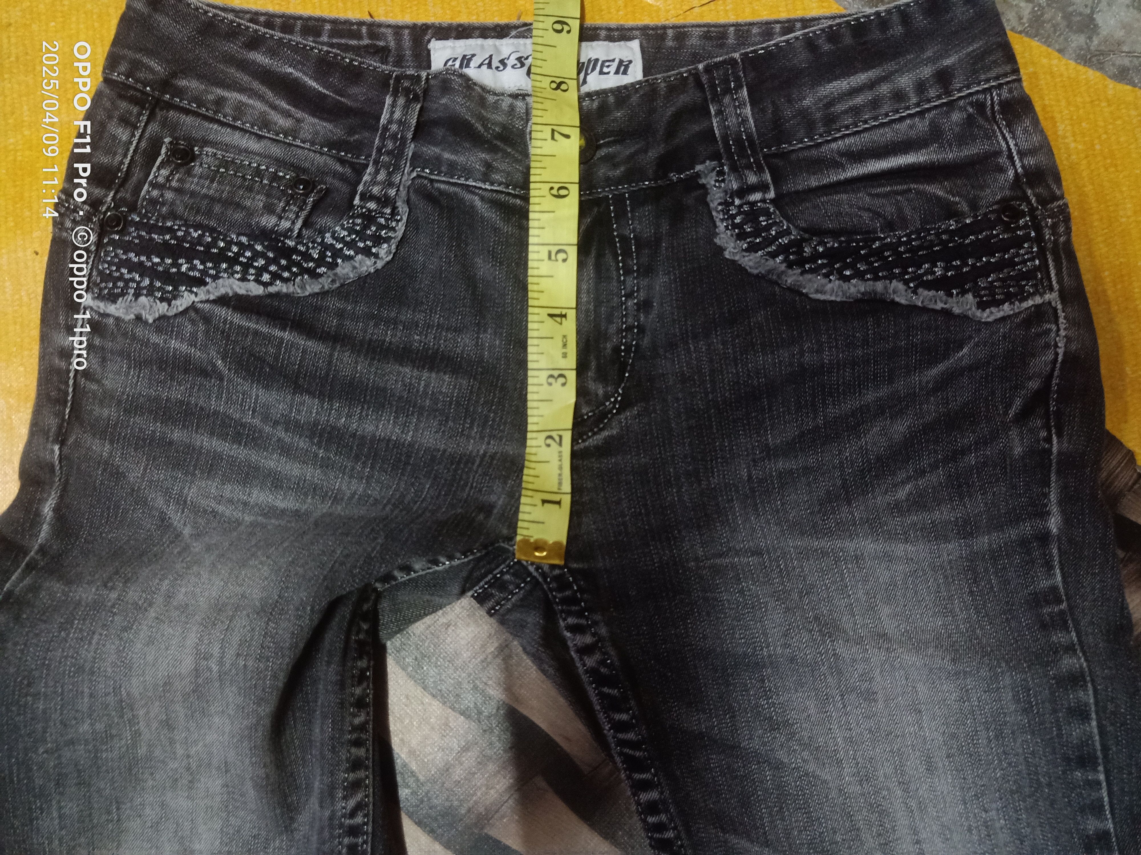 If Six Was Nine × Japanese Brand × Le Grande Bleu (L.G.B.) GrassShopper Flare Denim desiger wings Size US 29 - 12 Thumbnail