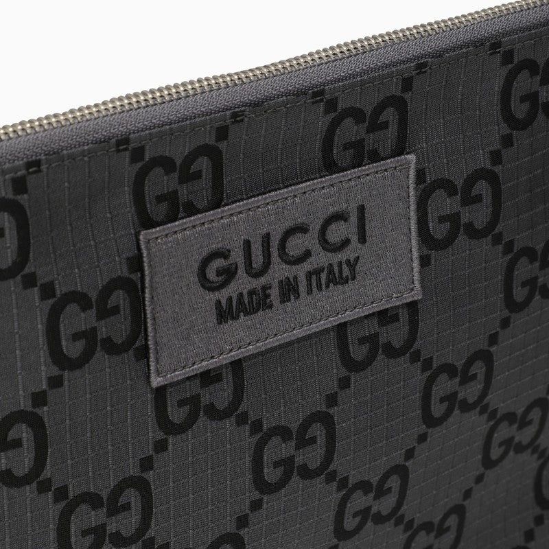 Gucci oc11z1225 Size: OS / GG Ripstop Pouch in Dark Grey Size ONE SIZE - 4 Thumbnail