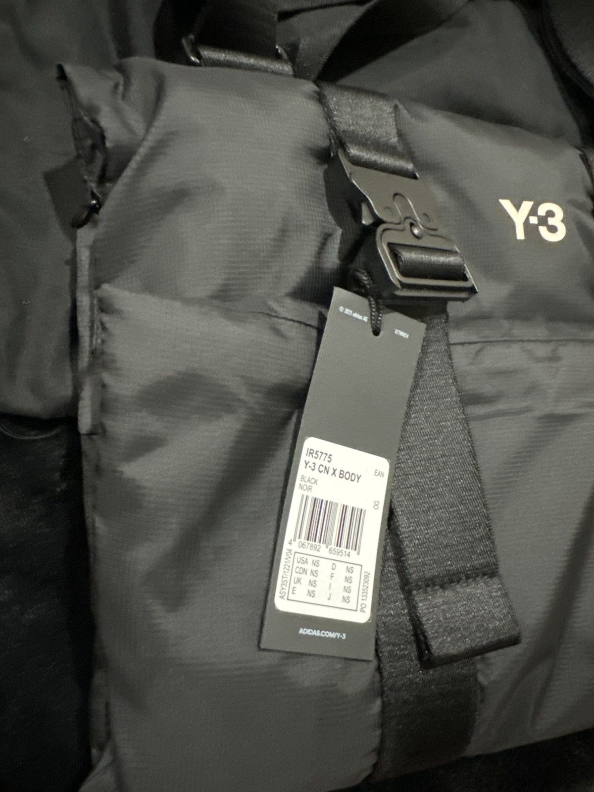 Adidas × Y-3 Y-3 Adidas Convertible Crossbody Bag Black Size ONE SIZE - 3 Thumbnail