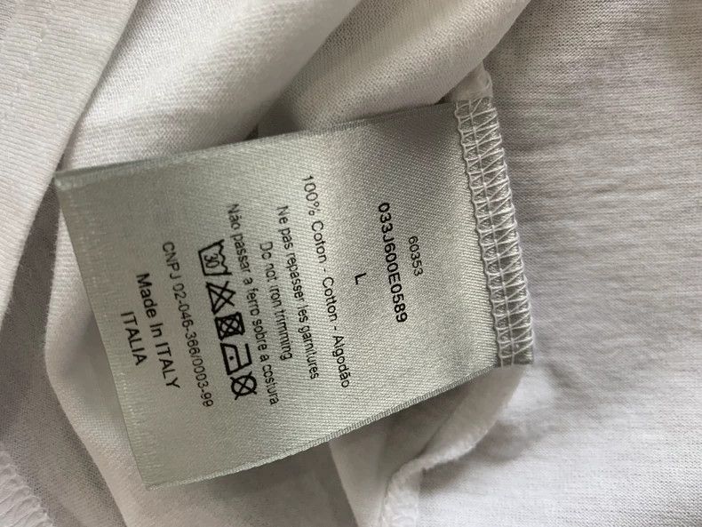 Dior Dior Fleece logo round neck white short sleeves Size US L / EU 52-54 / 3 - 7 Thumbnail