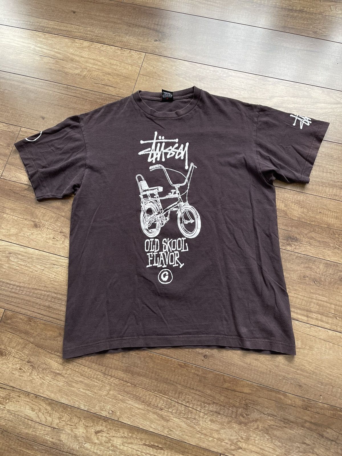 Stussy Old Skool Flavor Vintage T-Shirt Tee 90s