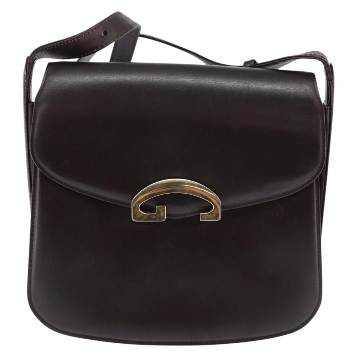 Gucci GUCCI Shoulder Bag Leather Brown Gold Size ONE SIZE - 2 Thumbnail