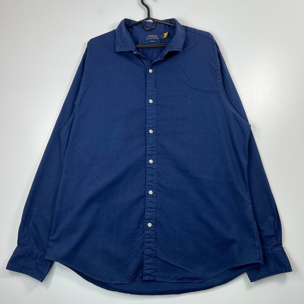 Polo Ralph Lauren Polo Ralph Lauren Slim Fit Shirt Navy Blue Button Size XXL Size US XXL / EU 58 / 5 - 1 Thumbnail