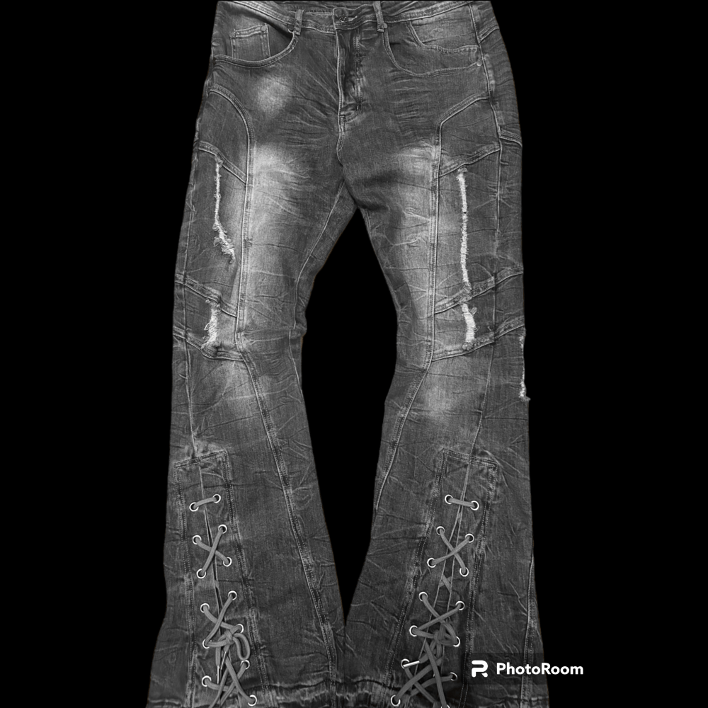 image of If Six Was Nine Japanese Laced Denim in Smokey Grey, Men's (Size 34)