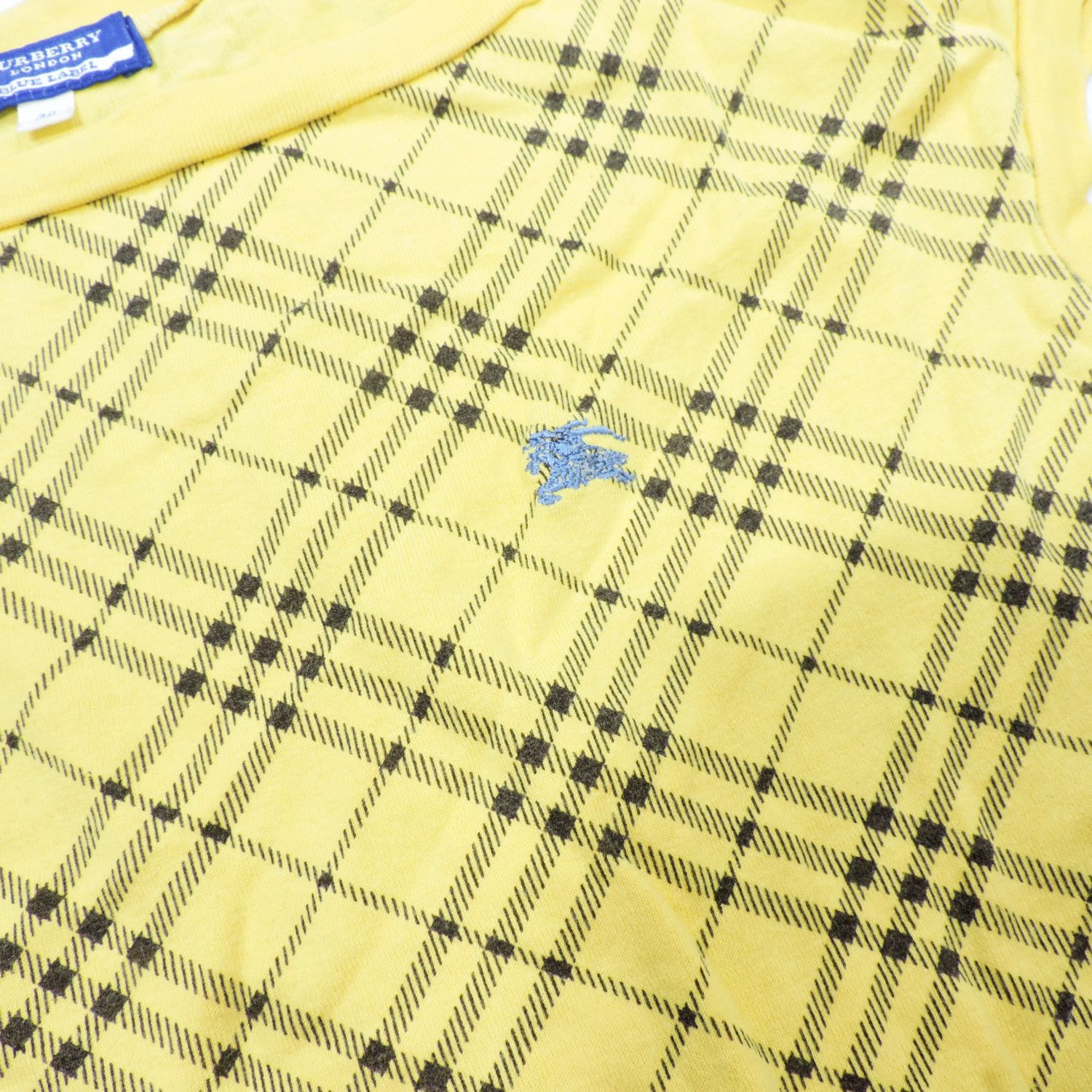 Burberry BURBERRY LONDON BLUE LABEL CHECKED YELLOW T-SHIRT Size XS / US 0-2 / IT 36-38 - 8 Thumbnail