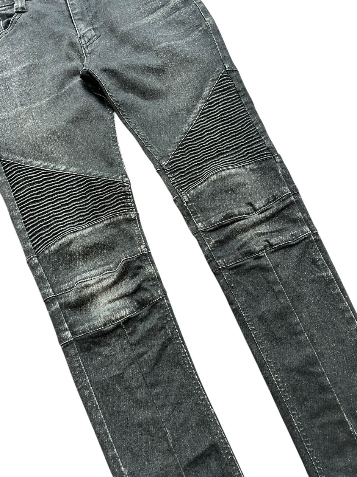 NO ID NO ID Washed Black Biker Skinny Denim Size US 31 - 4 Thumbnail