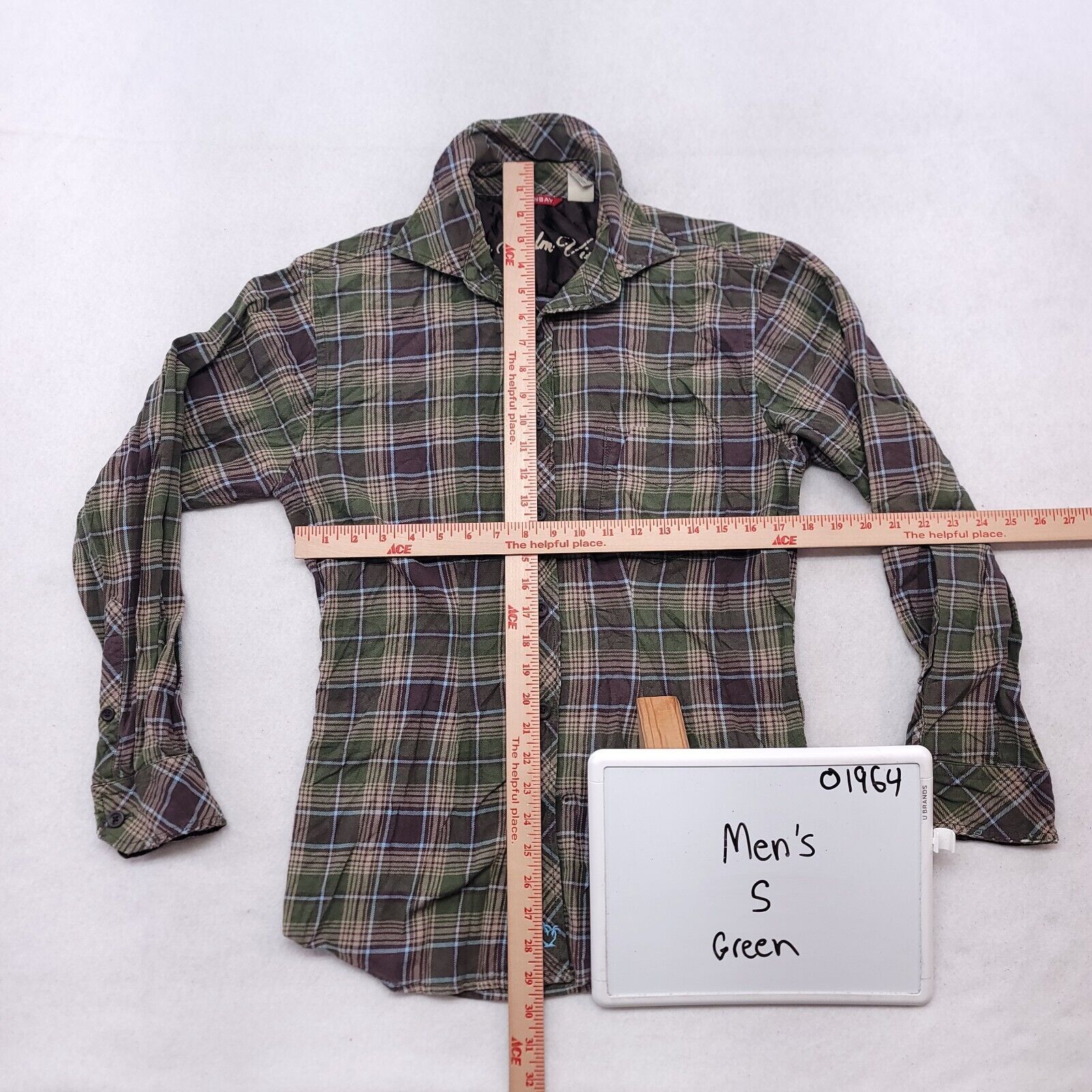 UNIONBAY UnionBay Tartan Flannel Shirt Mens Size Small S Green Size US S / EU 44-46 / 1 - 6 Thumbnail