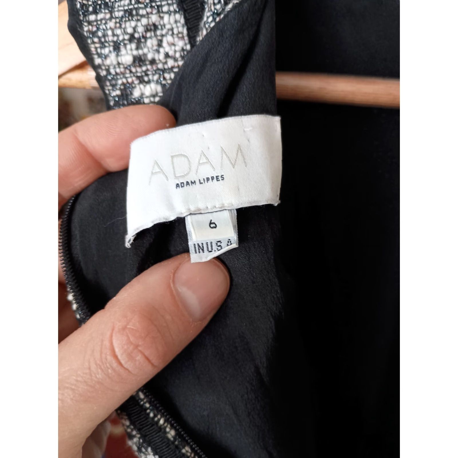 Adam Lippes VINTAGE Adam Lippes Dress Women Pencil Knee Length Black White Geometric Size 6 Made In USA Melania Mens? Size M / US 6-8 / IT 42-44 - 3 Thumbnail