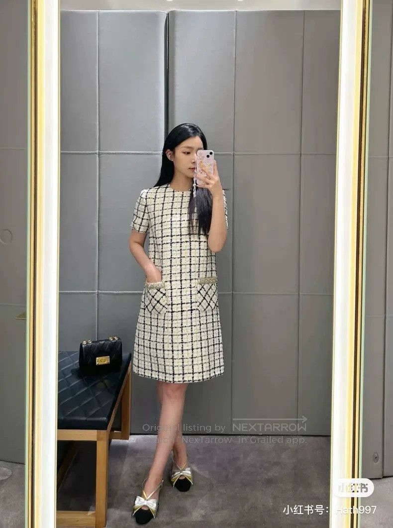 Other Valentino Tweed studded bead dress Size S / US 4 / IT 40 - 7 Thumbnail