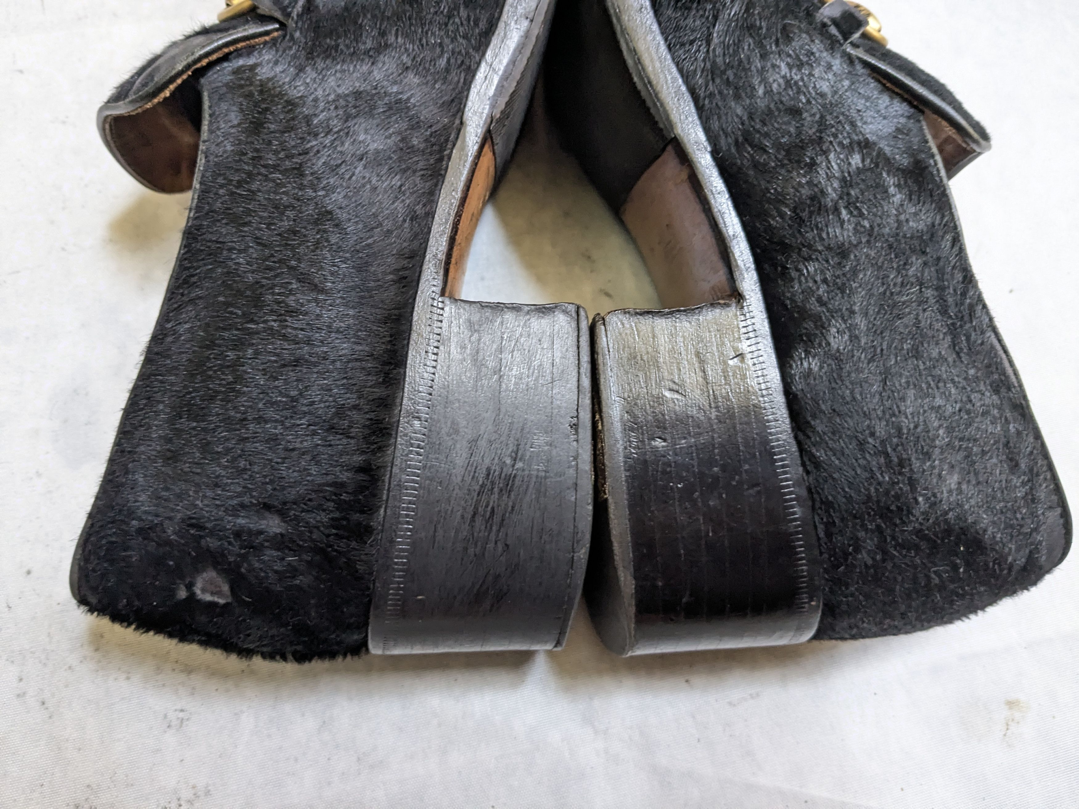 Gucci Gucci Horsebit Loafers Black Pony Hair 9 Heeled Size US 9 / EU 42 - 6 Thumbnail