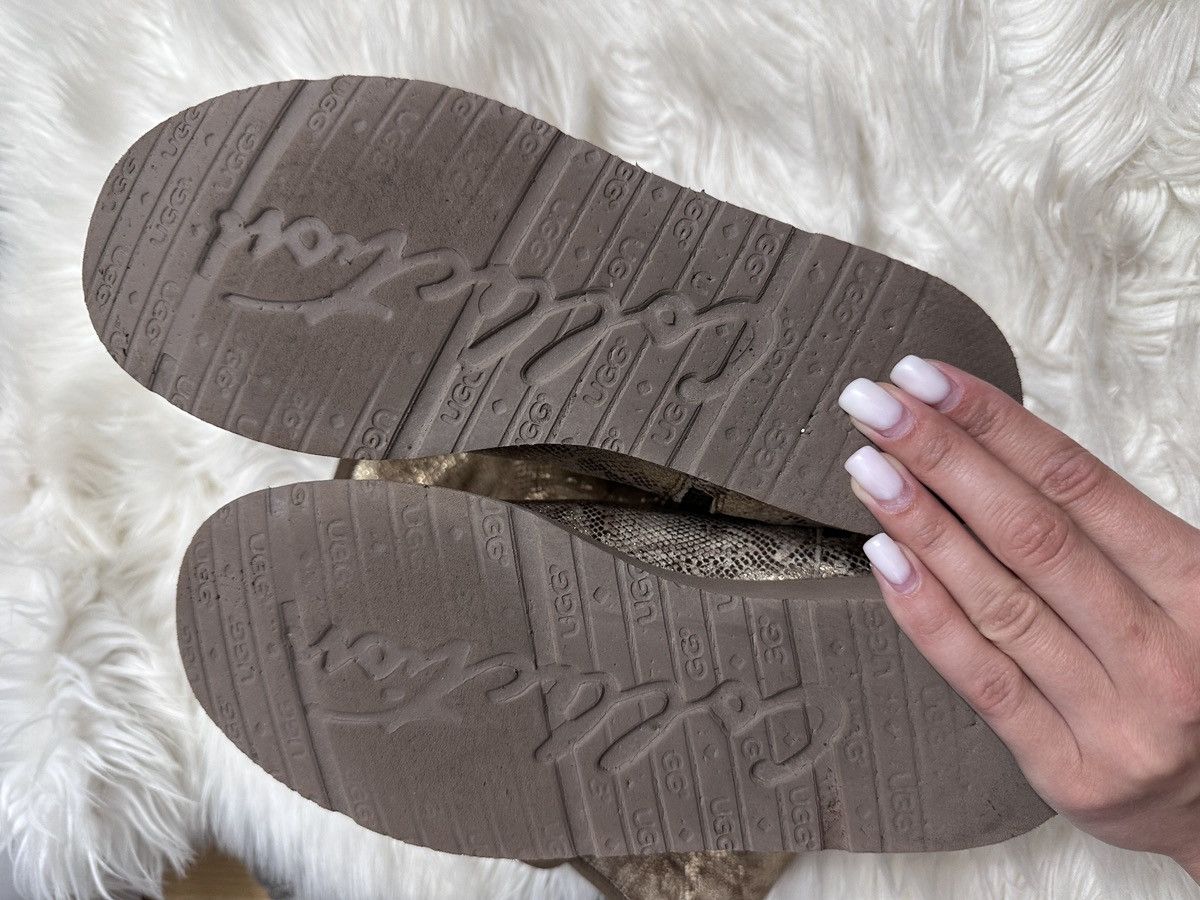 Ugg UGG Y2K Classic Tall Fancy 5998 Chestnut Gold Logo 38 Size US 7 / IT 37 - 5 Thumbnail