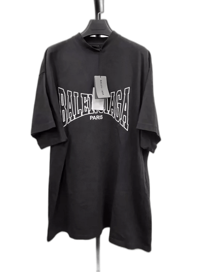 Balenciaga Balenciaga Paris Letter Print Short Sleeve TShirt-2505 Size US M / EU 48-50 / 2 - 1 Thumbnail