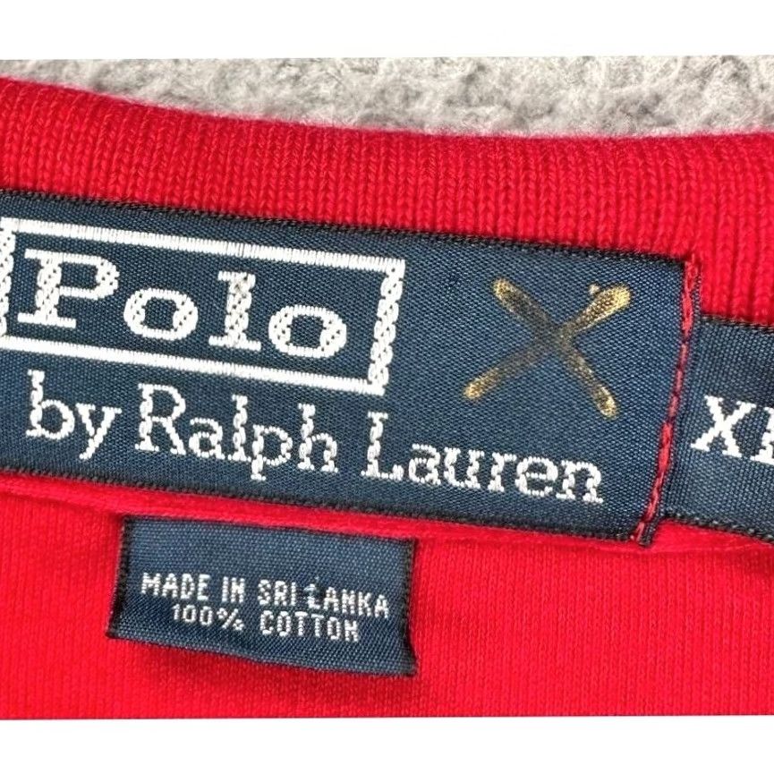 Polo Ralph Lauren Polo Ralph Lauren Polo Shirt Adult XL Red Long Sleeve Casual Rugby Men Size US XL / EU 56 / 4 - 5 Thumbnail