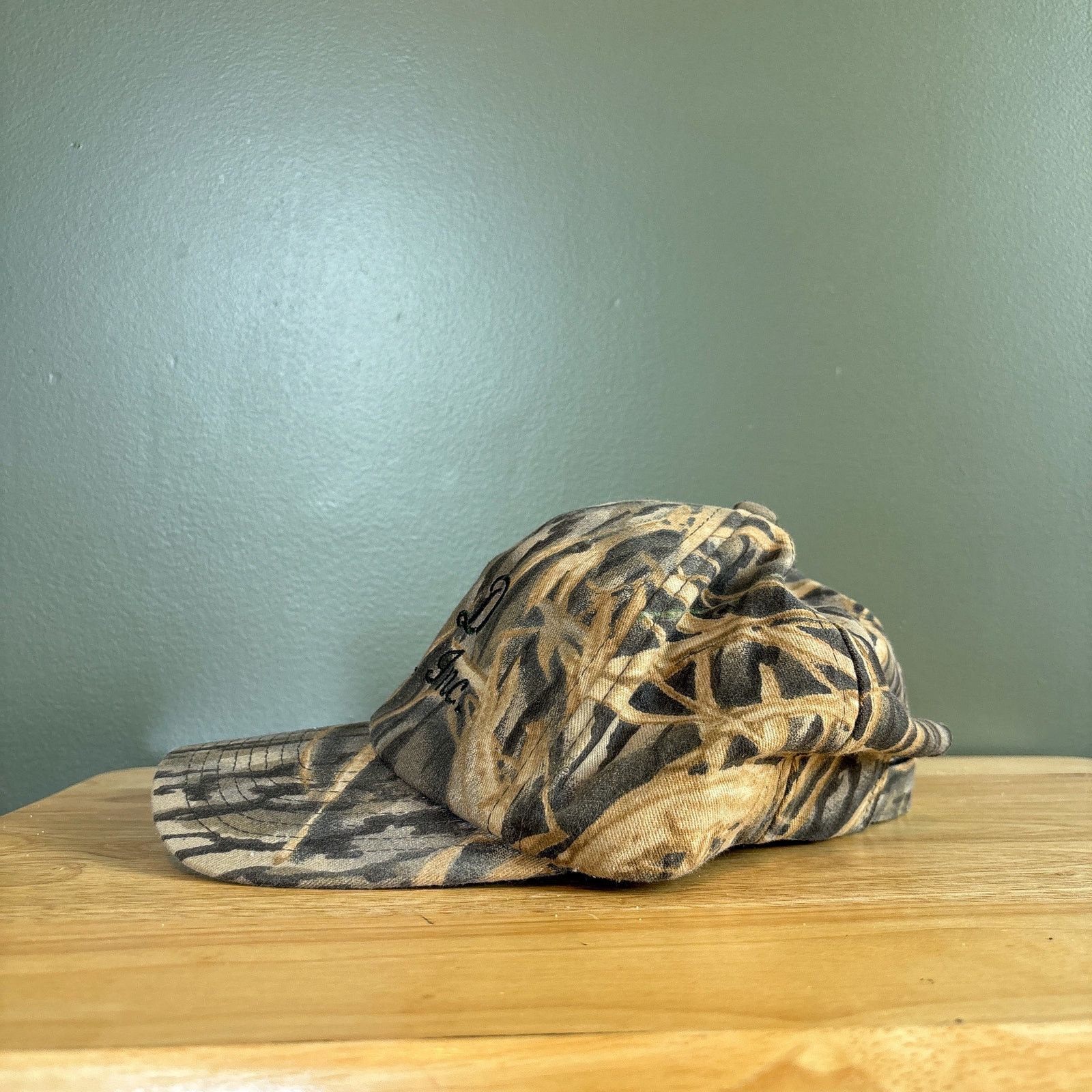 Yupong J & D Drywall Marsh Camouflage Retro Strapback Hat Size ONE SIZE - 5 Thumbnail