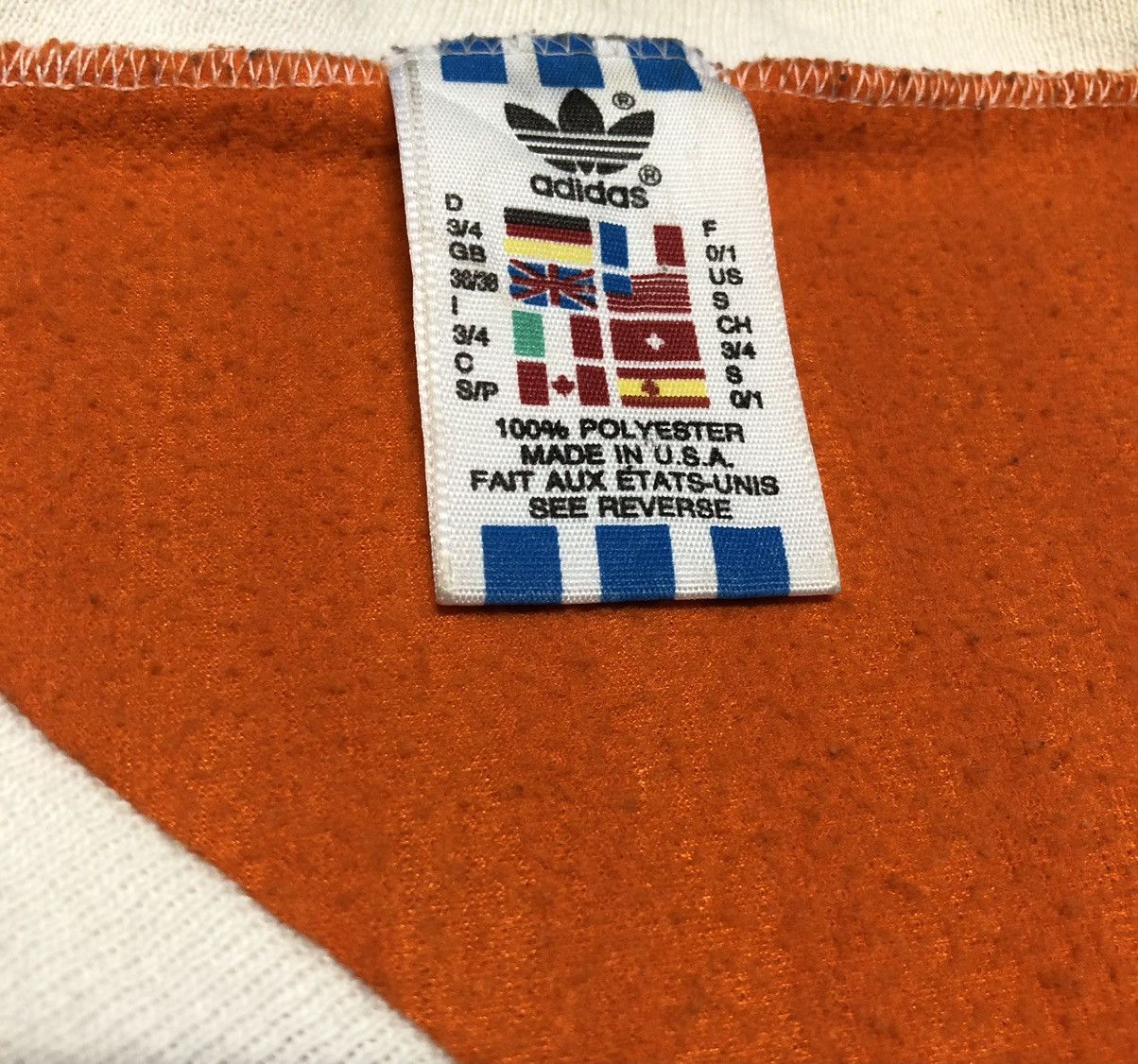 Adidas × Vintage Vintage Jersey Adidas Rare 100% Polyester Made in U.S.A Size US S / EU 44-46 / 1 - 10 Thumbnail