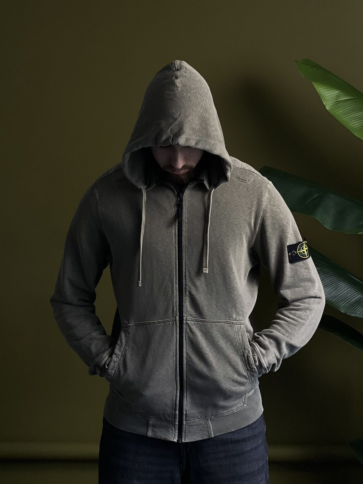 Designer × Stone Island Stone Island Khaki Green Hoodie L — Perfect Condition Size US L / EU 52-54 / 3 - 1 Thumbnail