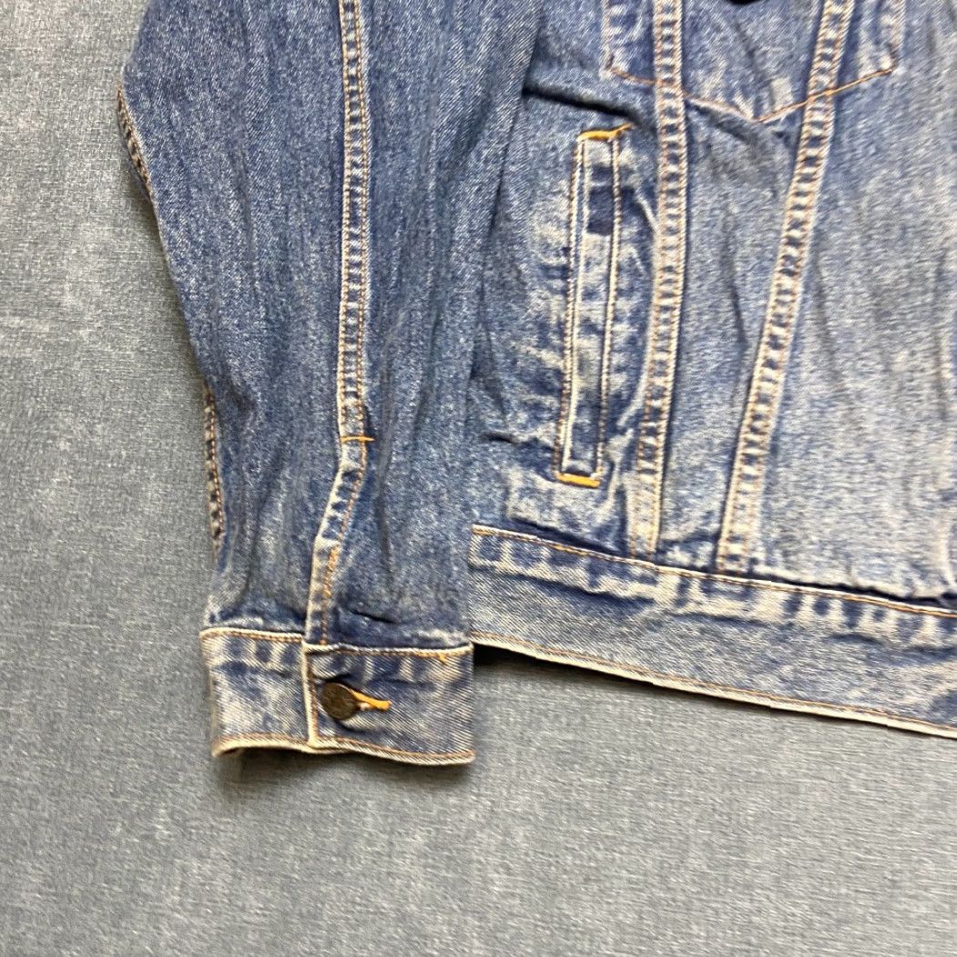 Denime Butterfield Stage Trucker Jacket Women XL Blue Denim Cotton Button Front Pockets Size XL / US 12-14 / IT 48-50 - 2 Thumbnail