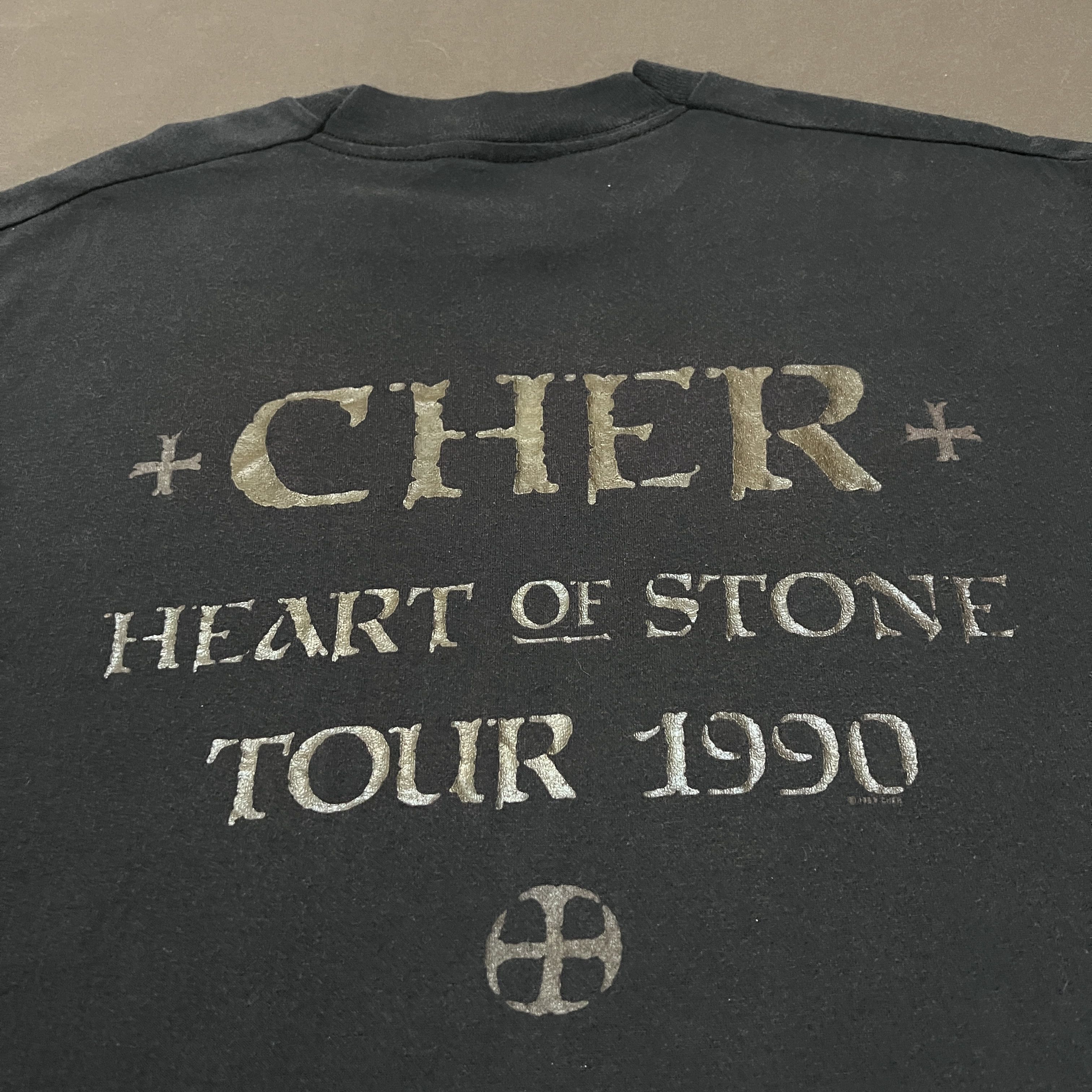 Band Tees × Seditionaries × Vintage Vintage 90s Cher Heart Of Stone Tour Promo Tee Size US XL / EU 56 / 4 - 13 Thumbnail