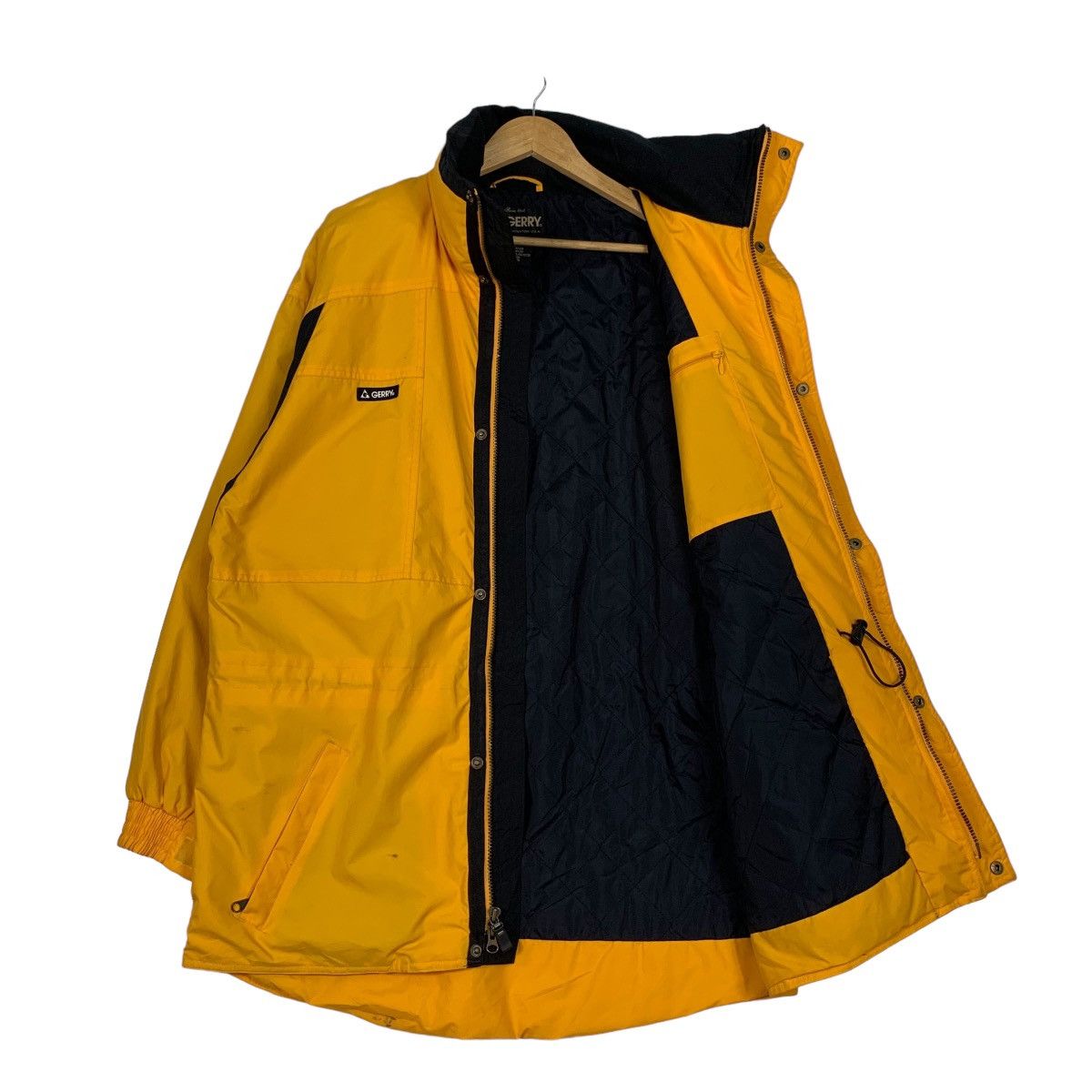 Japanese Brand GERRY Yellow Outdoor Jacket #1109-C50 Size US L / EU 52-54 / 3 - 7 Thumbnail