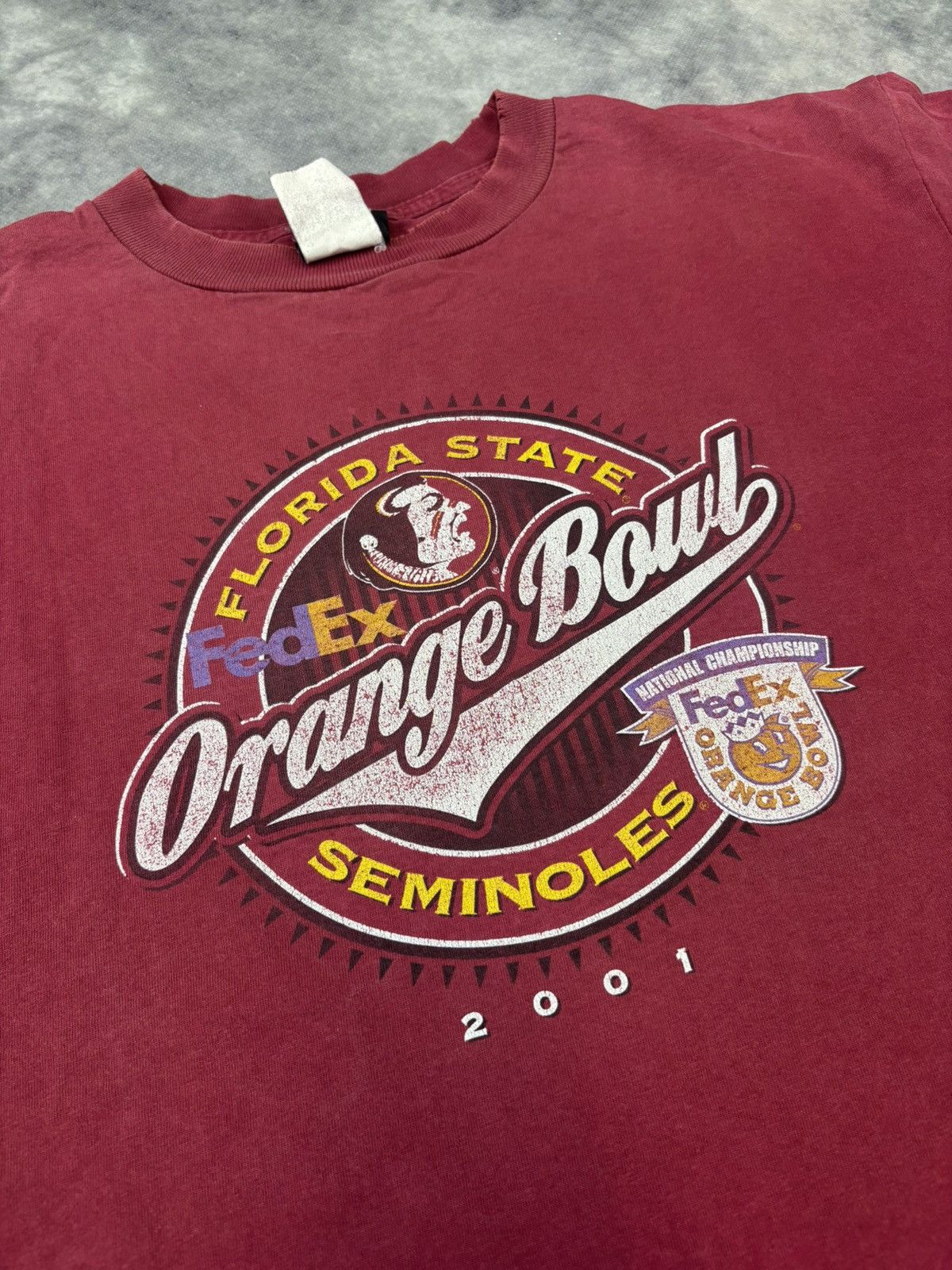 Vintage Vintage Florida State Orange Bowl T shirt 2001 00s graphic Size US L / EU 52-54 / 3 - 2 Thumbnail
