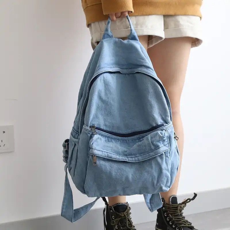 Japanese Brand Blue Backpack Size ONE SIZE - 4 Thumbnail