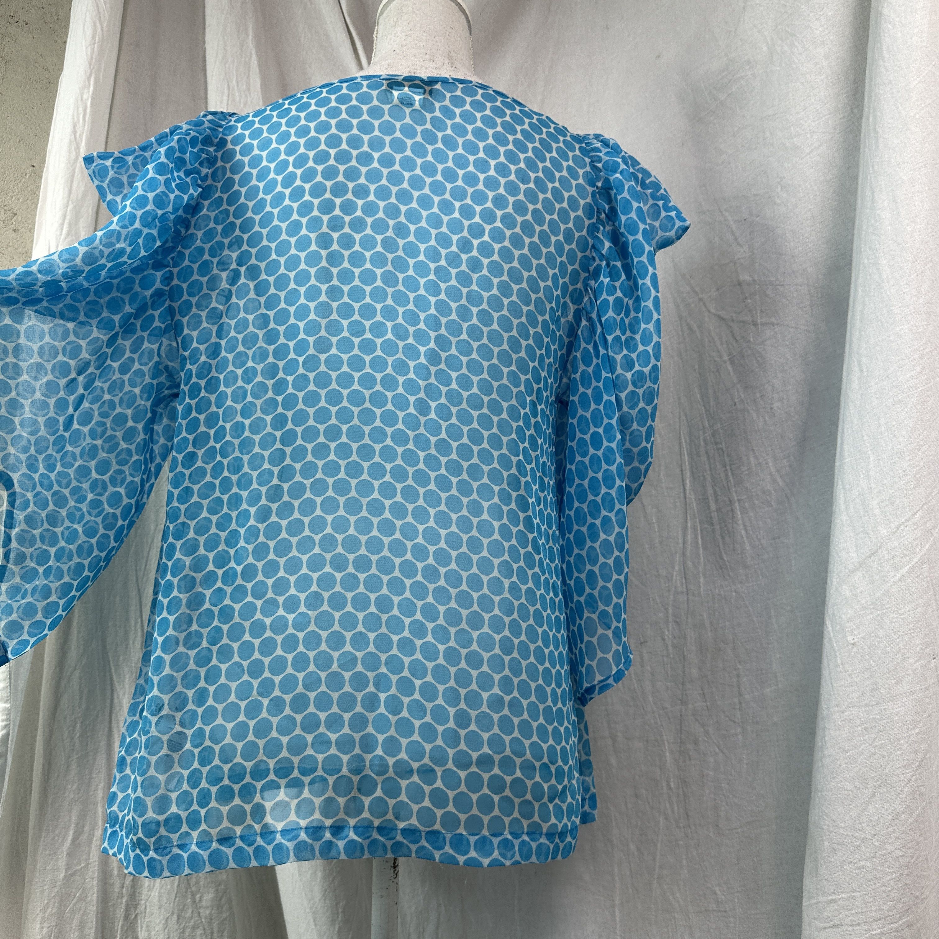 Miss Sixty Vintage Old Money Dot Print Miss Sixty Meshtop Y2K Size L / US 10 / IT 46 - 8 Thumbnail