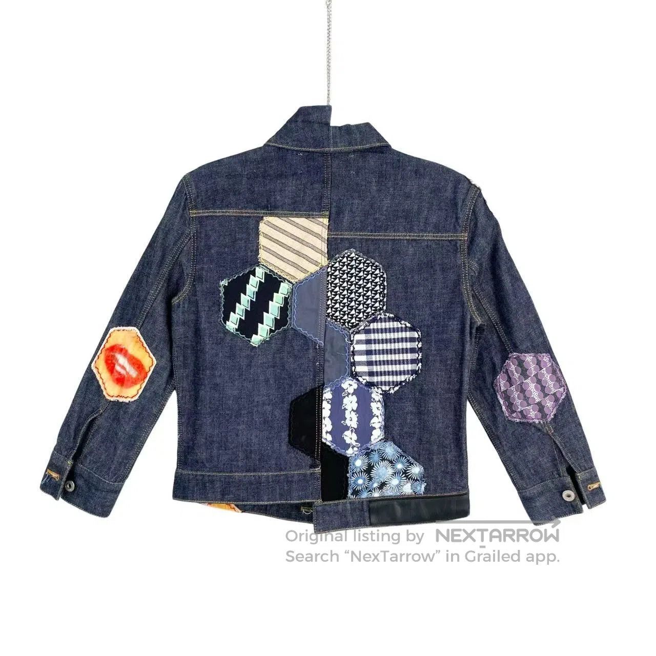 Loewe Loewe Asymmetrical patched denim jacket| Size XXS / US 00 / IT 34 - 2 Thumbnail