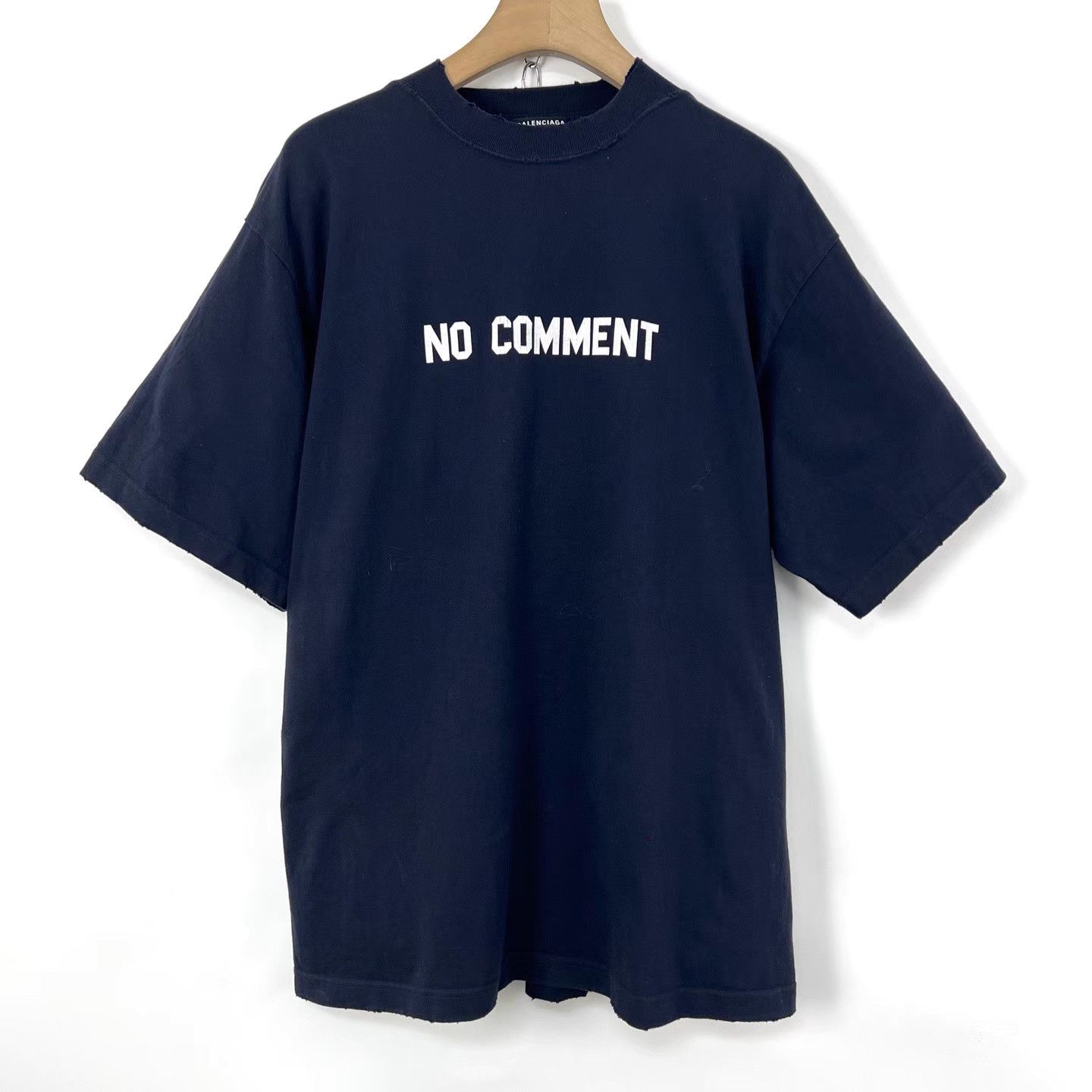 BALENCIAGA NO COMMENT プリント Tシャツ ネイビー Balenciaga Balenciaga Cartoon Print Short Sleeve T-Shirt | Grailed